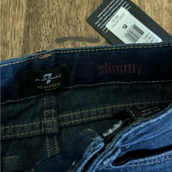 7 For All Mankind Slimmy Foolproof Denim Jeans Size 5 - Picture 3 of 6